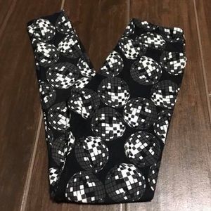 Lularoe Tween Leggings disco balls
